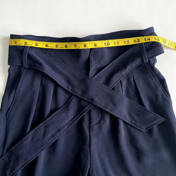NWT SÉZANE Austin Trousers Navy High Waisted Pants Size 6 - Picture 13 of 16
